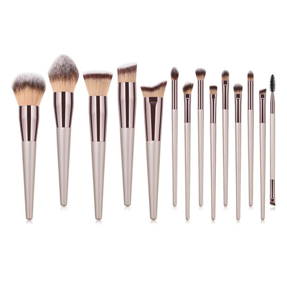 Professional Makeup Brush Set 14 Pieces - Set de 14 Brochas Profesionales de Maquillaje