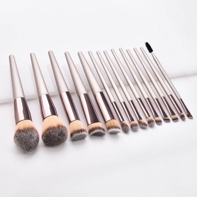 Professional Makeup Brush Set 14 Pieces - Set de 14 Brochas Profesionales de Maquillaje