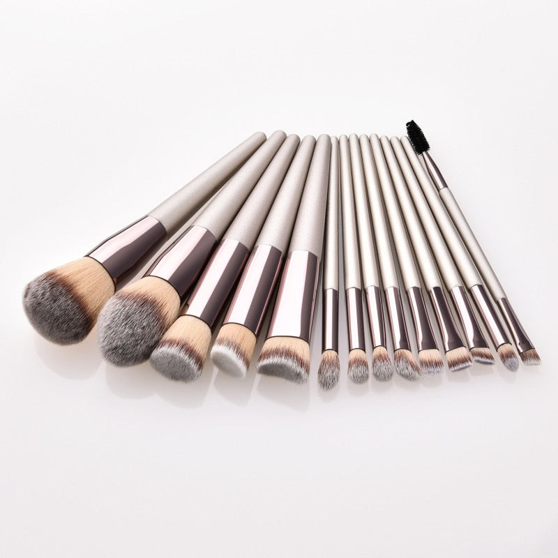 Professional Makeup Brush Set 14 Pieces - Set de 14 Brochas Profesionales de Maquillaje