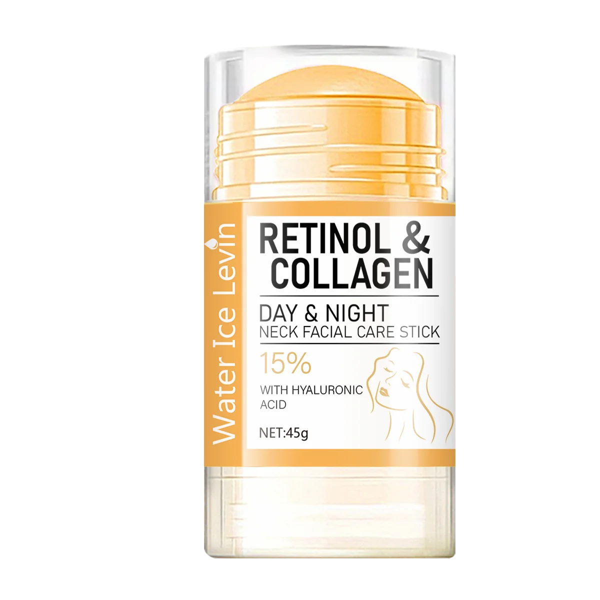 Retinol and Collagen Facial Neck Cream, Lifting Neck, Firming and Moisturizing Skin, Powerful Moisturizing Neck and Facial Skin, Brightening Neck Texture
