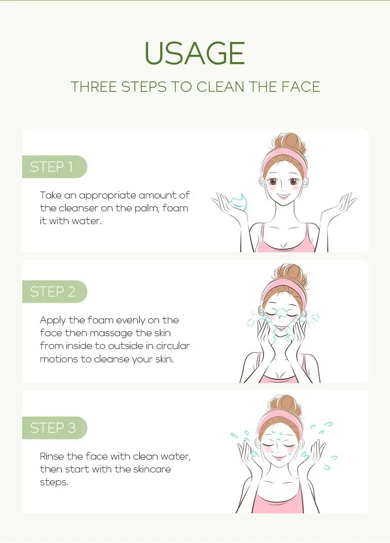 Tubo de limpiador facial vitamina C mostrando ingredientes y beneficios