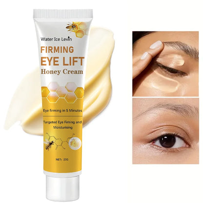 Crema para ojos con miel natural y textura suave reafirmante