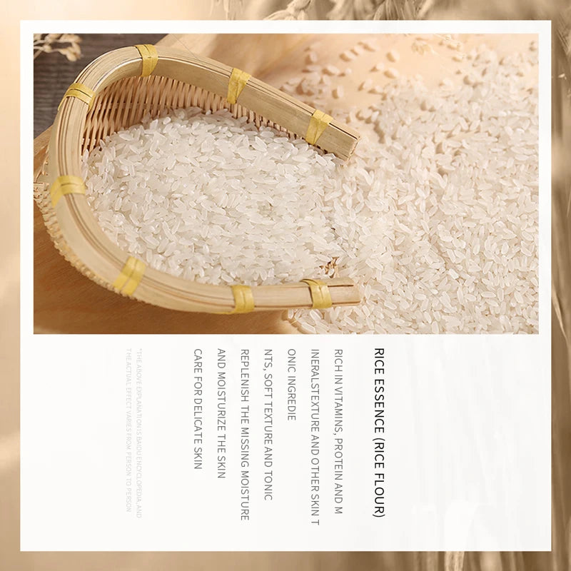 Serum hidratante de arroz e hialurónico para piel luminosa y suave