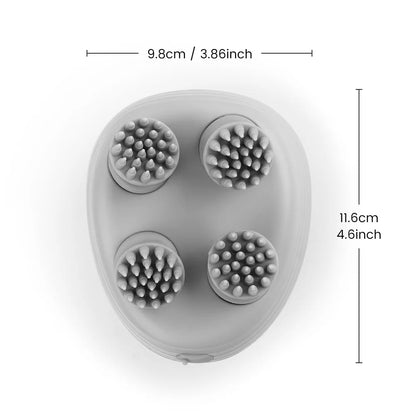 Electric Scalp Massager – 4-Head Deep Tissue Massager for Hair Growth & Relaxation