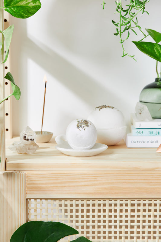 Organic Lavender Bath Bomb - Bomba de Baño Orgánica de Lavanda