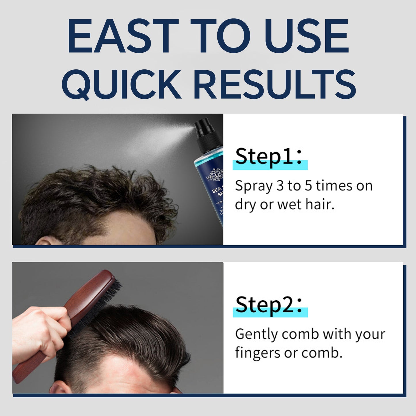 Sea Salt Spray for Hair Men Hair Texturizing Sea Salt Spray
