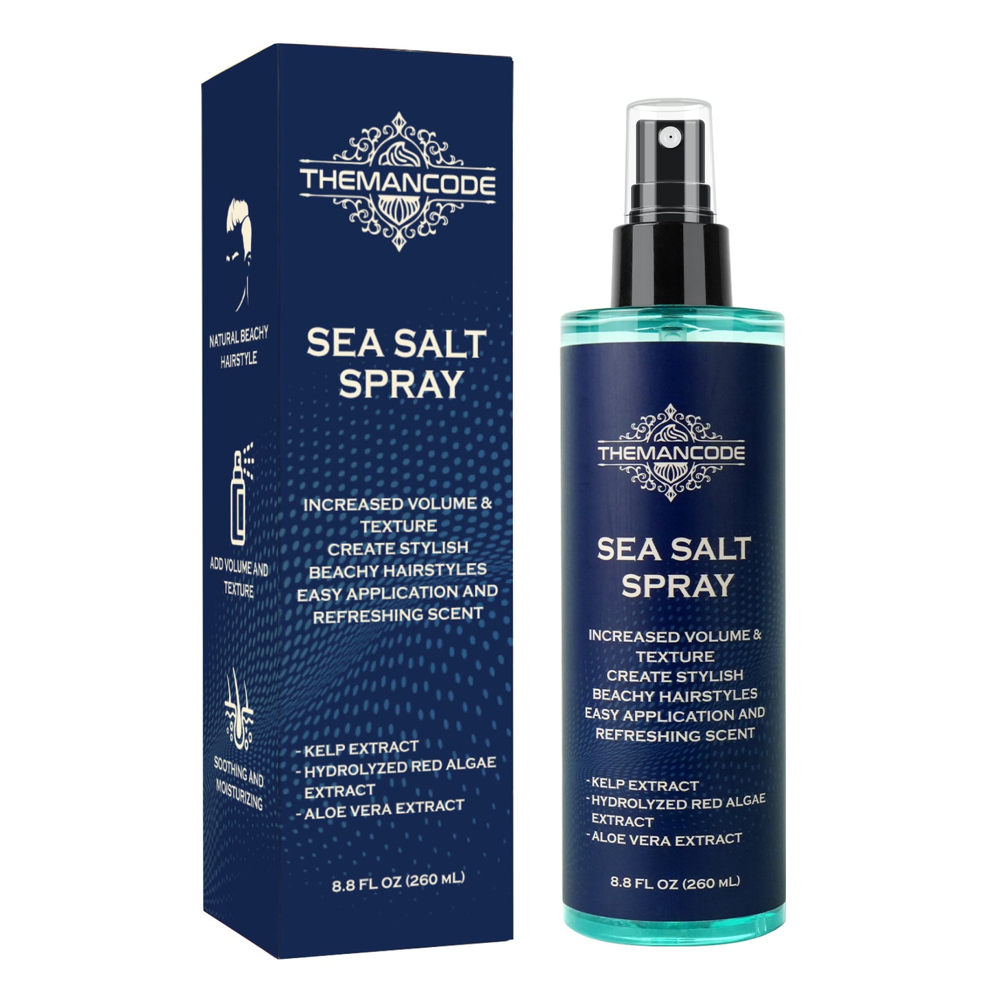 Sea Salt Spray for Hair Men Hair Texturizing Sea Salt Spray