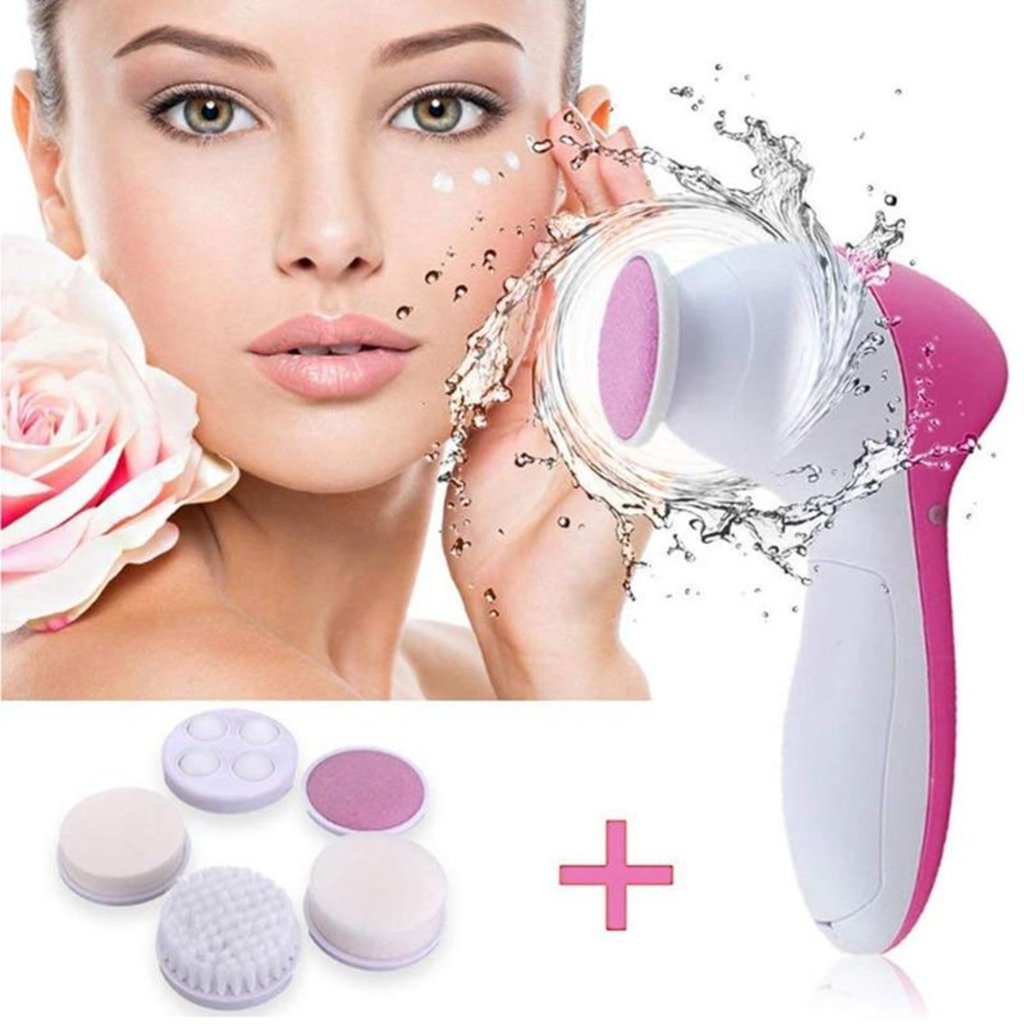 Facial Cleansing Brush Set 5 Pieces - Set de 5 Cepillos Limpiadores Faciales