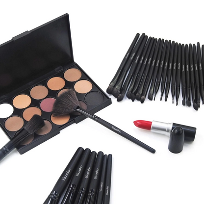 Professional Makeup Brush Set 32 Pieces - Set de 32 Brochas Profesionales de Maquillaje